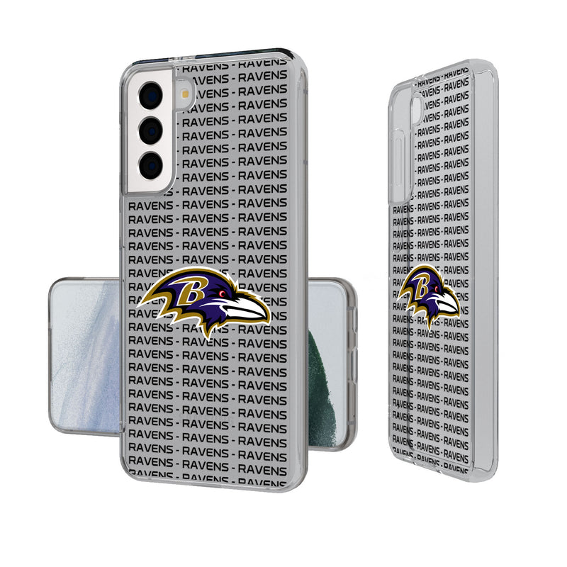 Baltimore Ravens Blackletter Galaxy Clear Case