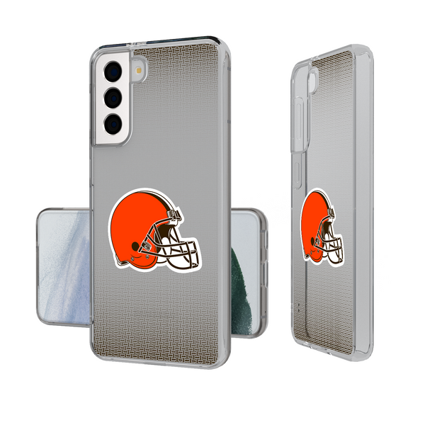 Cleveland Browns Linen Galaxy Clear Phone Case