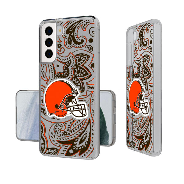 Cleveland Browns Paisley Galaxy Clear Case