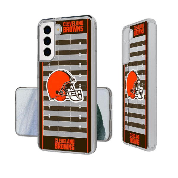 Cleveland Browns Football Field Galaxy Clear Case