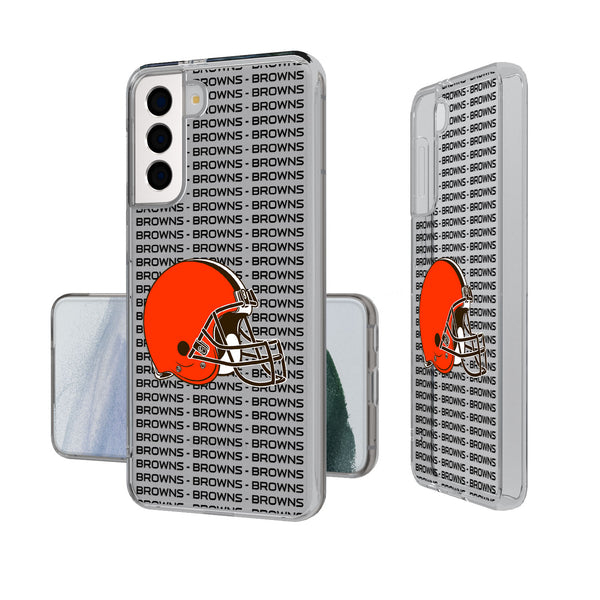 Cleveland Browns Blackletter Galaxy Clear Case