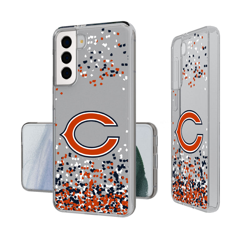 Chicago Bears Confetti Galaxy Clear Case