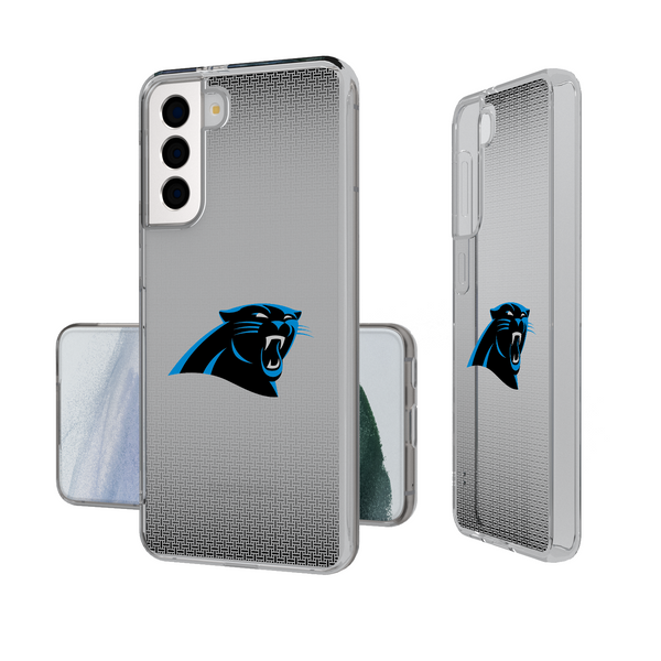 Carolina Panthers Linen Galaxy Clear Phone Case