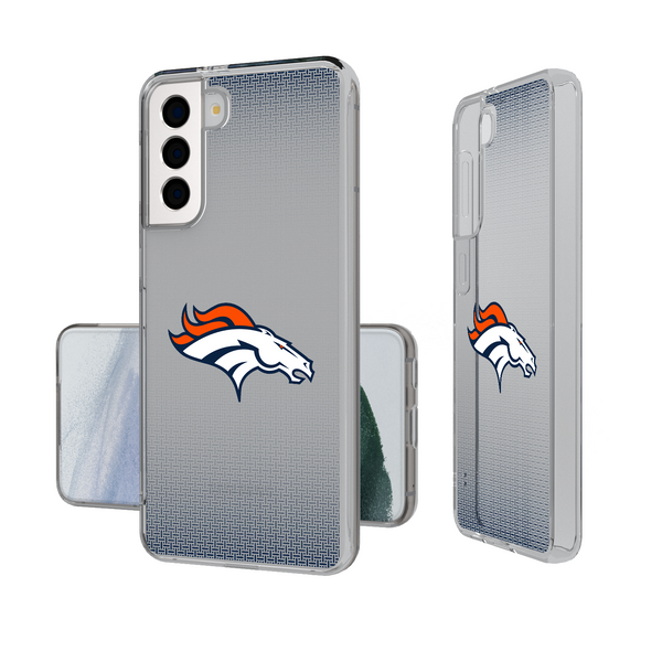 Denver Broncos Linen Galaxy Clear Phone Case