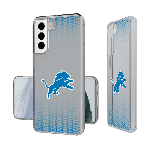 Detroit Lions Linen Galaxy Clear Phone Case