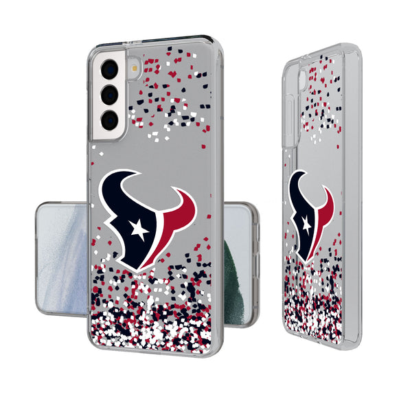 Houston Texans Confetti Galaxy Clear Case