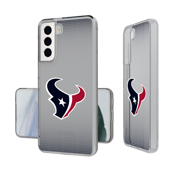 Houston Texans Linen Galaxy Clear Phone Case