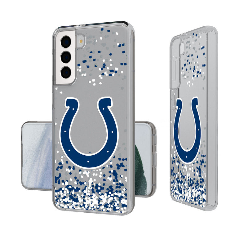Indianapolis Colts Confetti Galaxy Clear Case