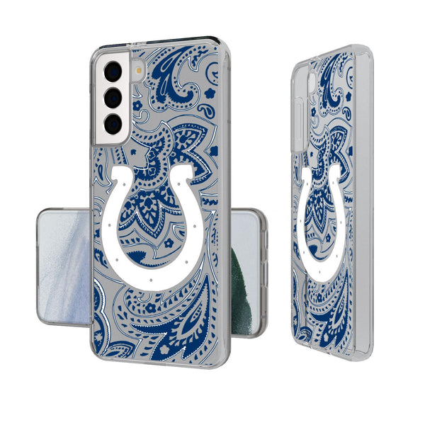 Indianapolis Colts Paisley Galaxy Clear Case