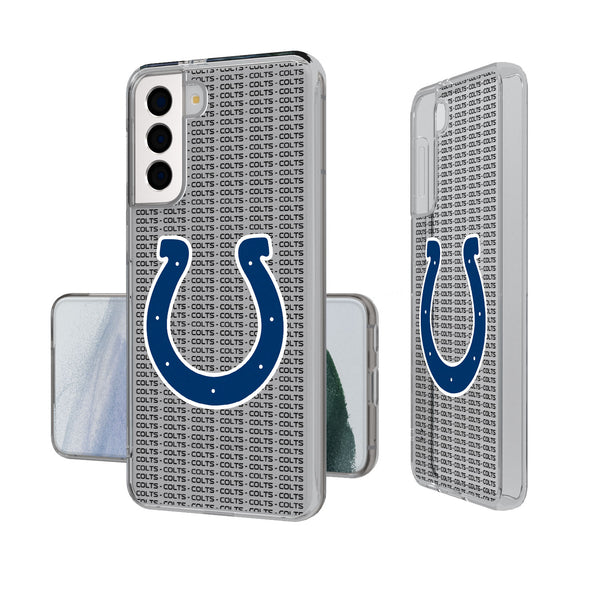 Indianapolis Colts Blackletter Galaxy Clear Case