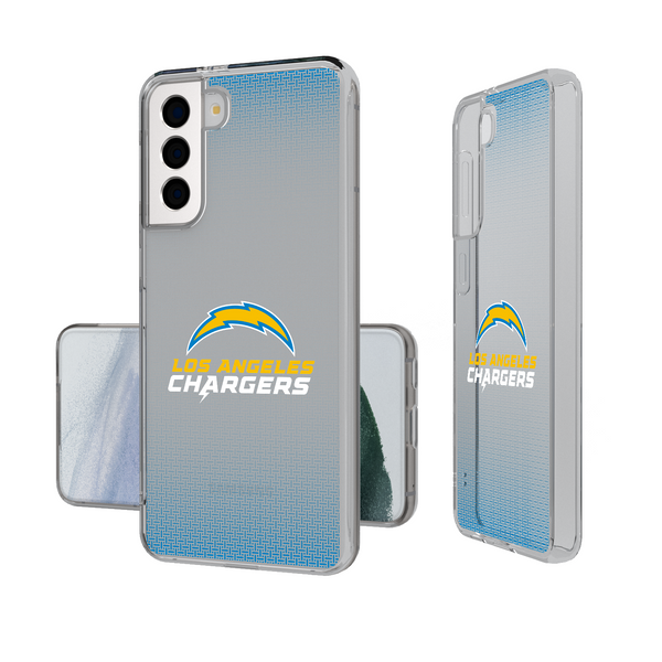 Los Angeles Chargers Linen Galaxy Clear Phone Case