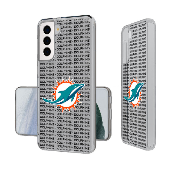 Miami Dolphins Blackletter Galaxy Clear Case