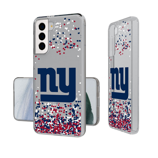 New York Giants Confetti Galaxy Clear Case