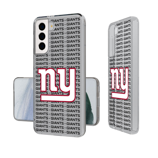 New York Giants Blackletter Galaxy Clear Case