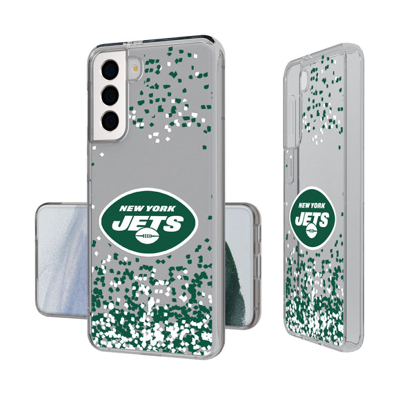 New York Jets Confetti Galaxy Clear Case