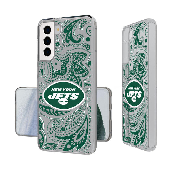 New York Jets Paisley Galaxy Clear Case