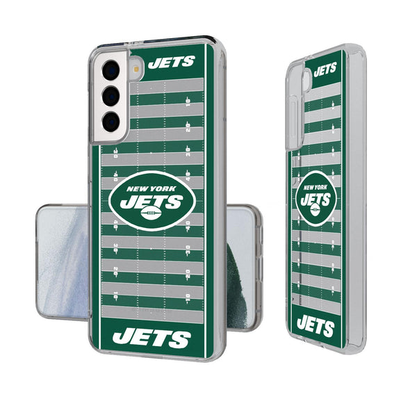 New York Jets Football Field Galaxy Clear Case