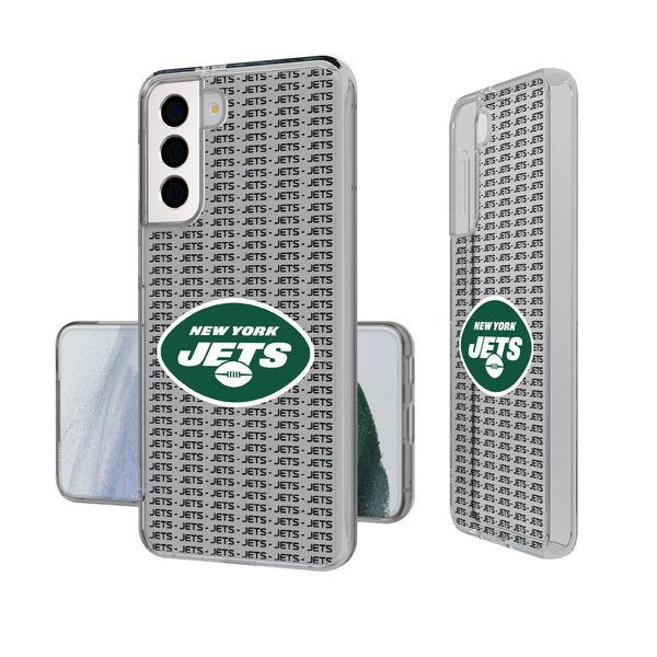 New York Jets Blackletter Galaxy Clear Case