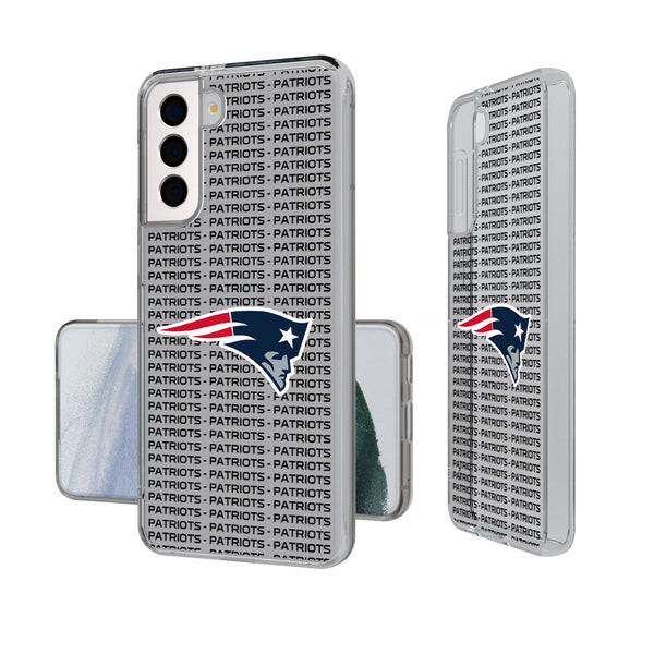New England Patriots Blackletter Galaxy Clear Case