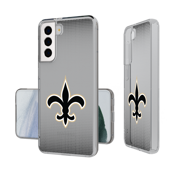 New Orleans Saints Linen Galaxy Clear Phone Case