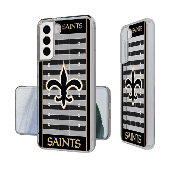 New Orleans Saints Football Field Galaxy Clear Case