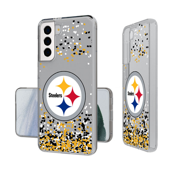 Pittsburgh Steelers Confetti Galaxy Clear Case
