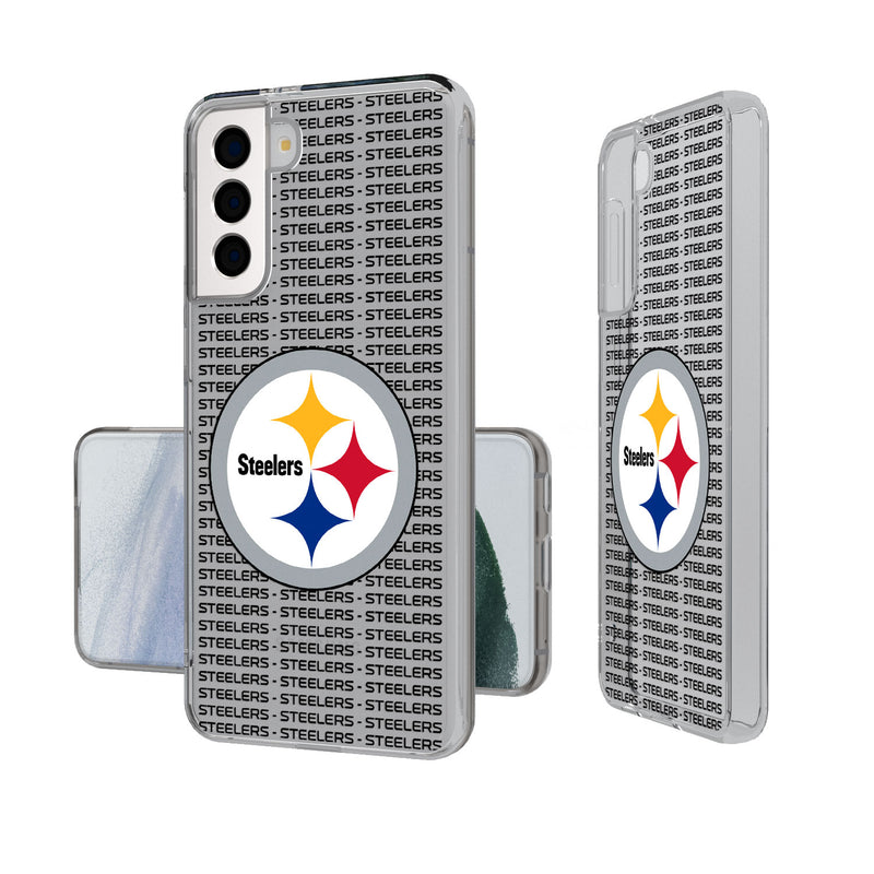 Pittsburgh Steelers Blackletter Galaxy Clear Case
