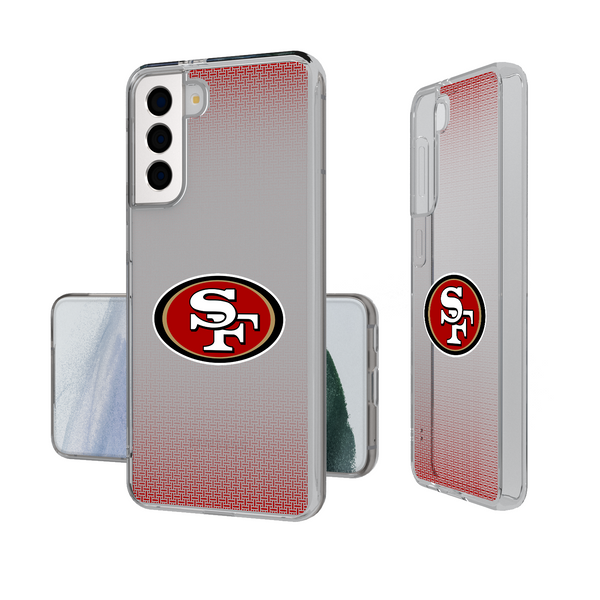 San Francisco 49ers Linen Galaxy Clear Phone Case
