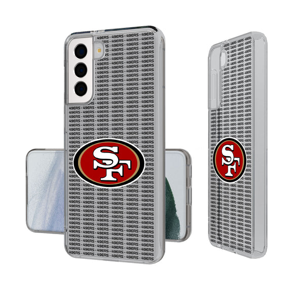 San Francisco 49ers Blackletter Galaxy Clear Case