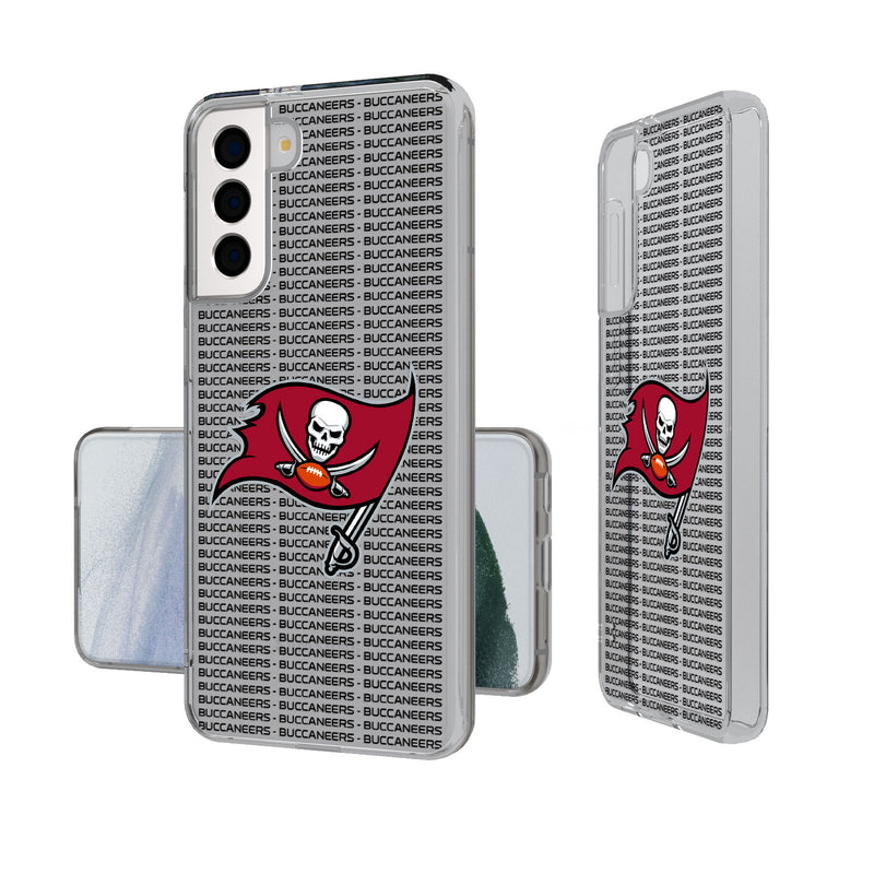 Tampa Bay Buccaneers Blackletter Galaxy Clear Case