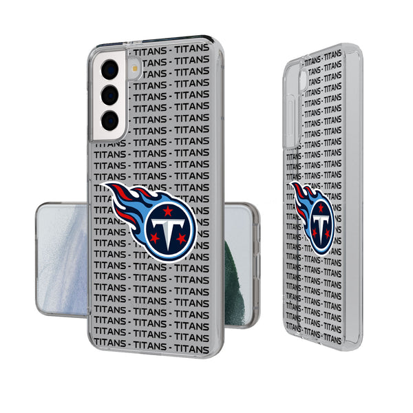 Tennessee Titans Blackletter Galaxy Clear Case