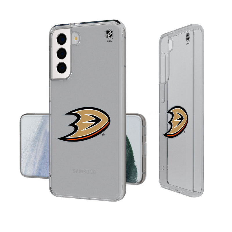Anaheim Ducks Insignia Galaxy S20 Clear Slim Case
