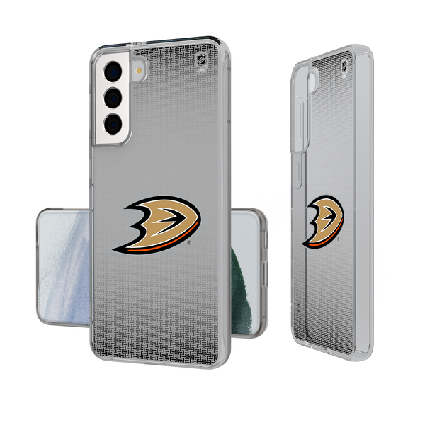 Anaheim Ducks Linen Galaxy Clear Phone Case