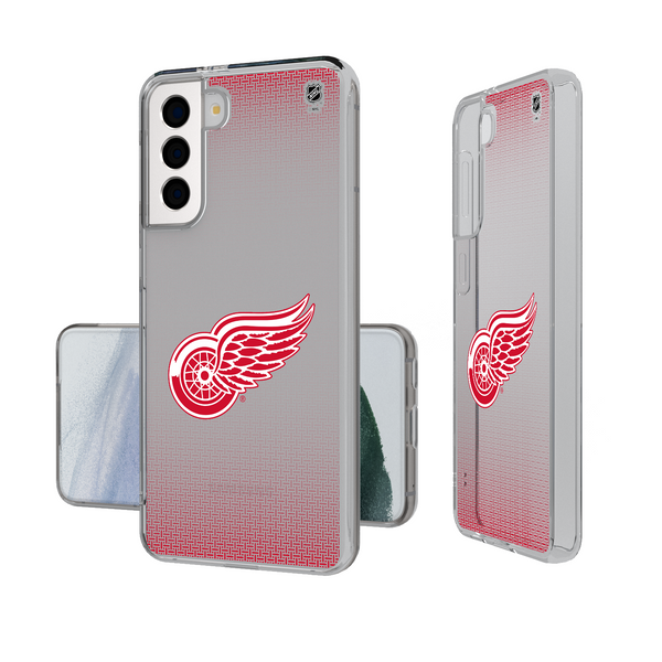 Detroit Red Wings Linen Galaxy Clear Phone Case
