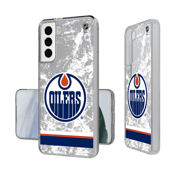 Edmonton Oilers Ice Stripe Galaxy Clear Case