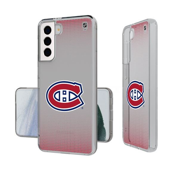 Montreal Canadiens Linen Galaxy Clear Phone Case