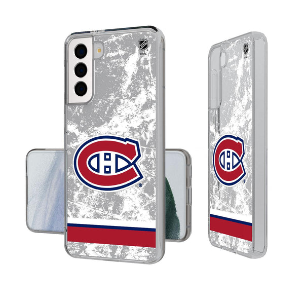 Montreal Canadiens Ice Stripe Galaxy Clear Case