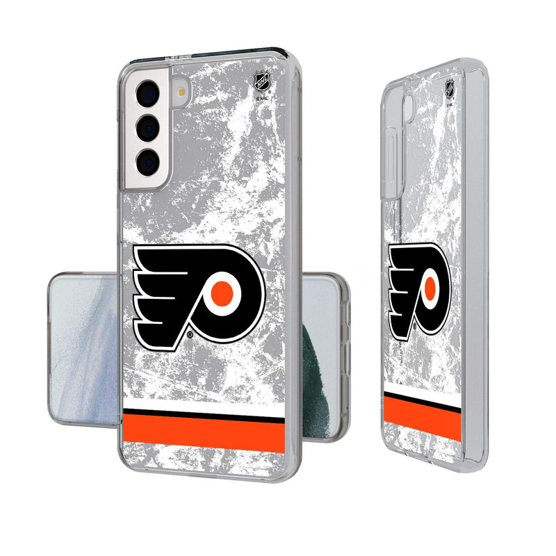Philadelphia Flyers Ice Stripe Galaxy Clear Case