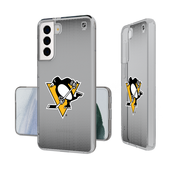 Pittsburgh Penguins Linen Galaxy Clear Phone Case