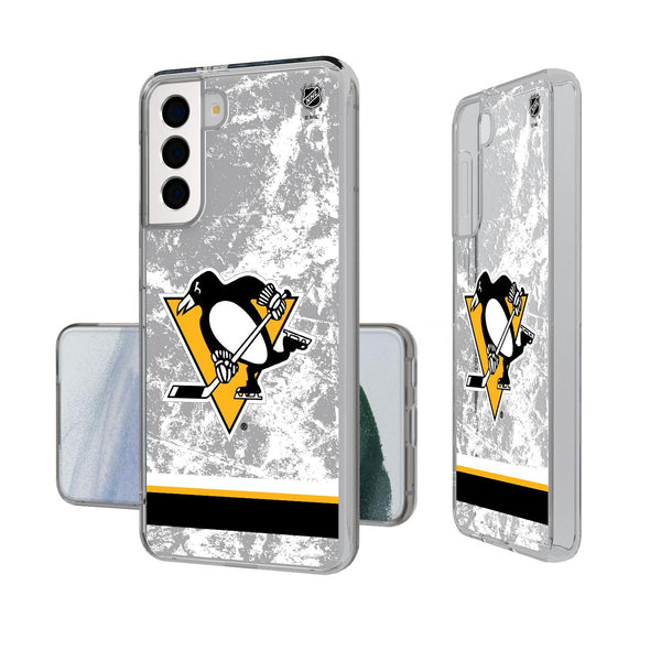 Pittsburgh Penguins Ice Stripe Galaxy Clear Case