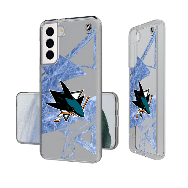 San Jose Sharks Ice Tilt Galaxy S20 Clear Slim Case