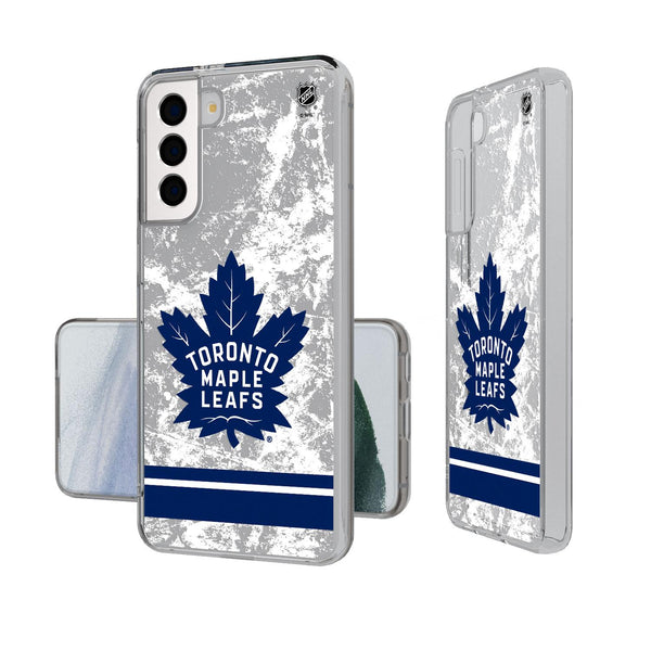 Toronto Maple Leafs Ice Stripe Galaxy Clear Case