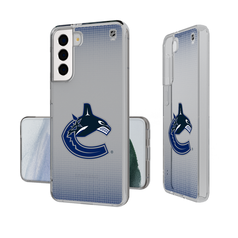 Vancouver Canucks Linen Galaxy Clear Phone Case