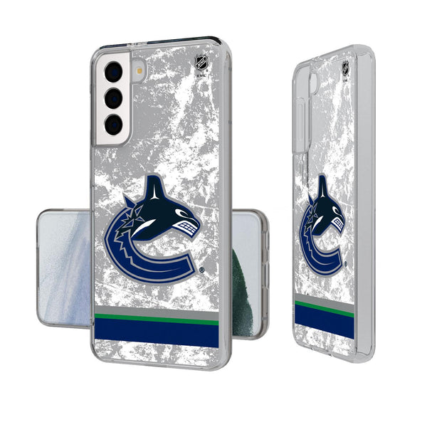 Vancouver Canucks Ice Stripe Galaxy Clear Case