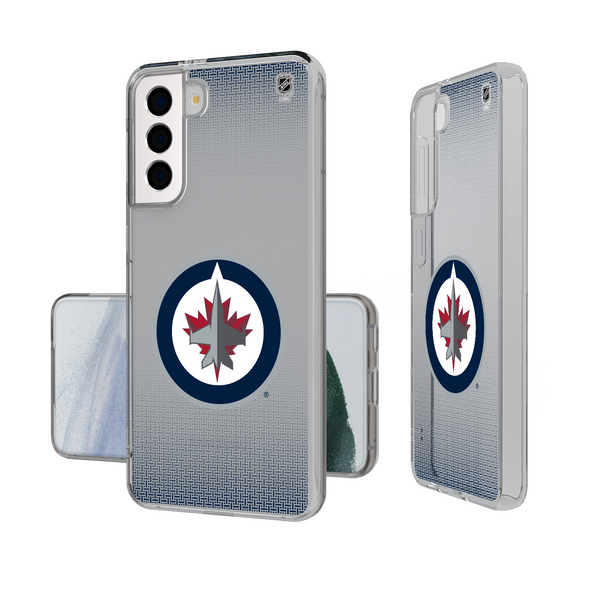 Winnipeg Jets Linen Galaxy Clear Phone Case