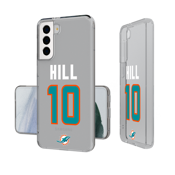 Tyreek Hill Miami Dolphins 10 Ready Galaxy Clear Phone Case