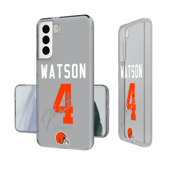 Deshaun Watson Cleveland Browns 4 Ready Galaxy Clear Phone Case