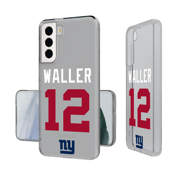 Darren Waller New York Giants 12 Ready Galaxy Clear Phone Case