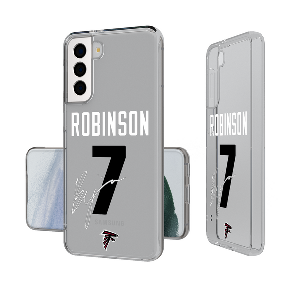 Bijan Robinson Atlanta Falcons 7 Ready Galaxy Clear Phone Case