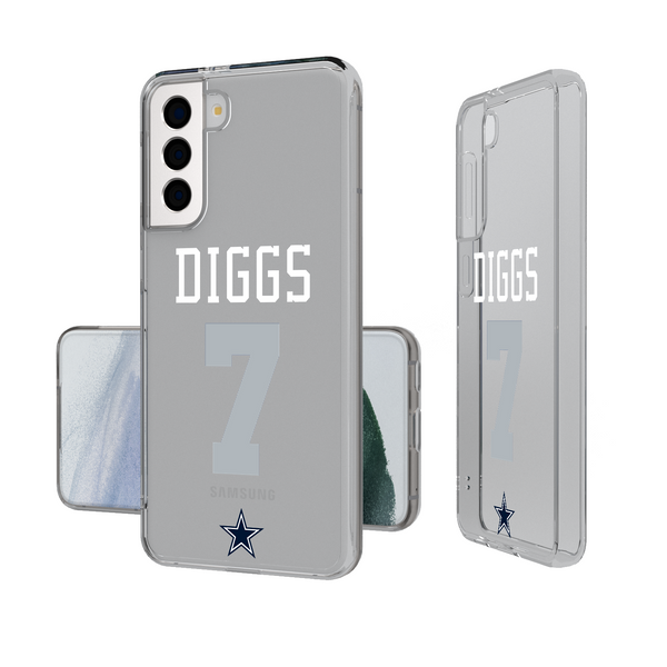Trevon Diggs Dallas Cowboys 7 Ready Galaxy Clear Phone Case